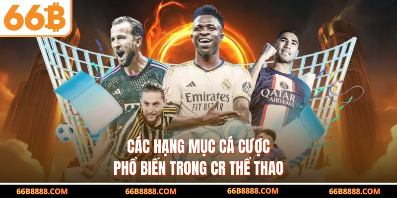 Các hạng mục cá cược phổ biến trong CR Thể thao